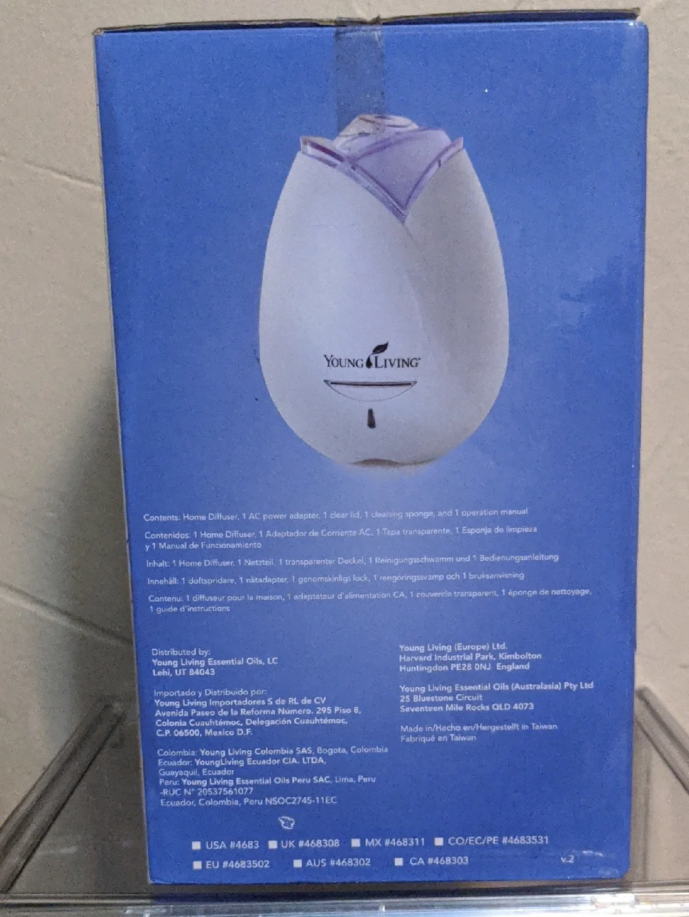 Young Living rose tulip diffuser Open Box
